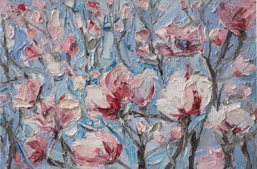 Print of Impressionism Floral Paintings by Olga Novokhatska