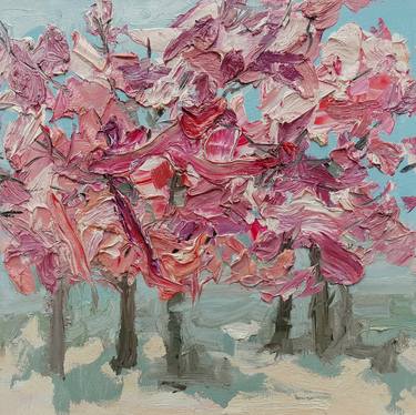 Print of Impressionism Floral Paintings by Olga Novokhatska