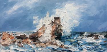 Print of Impressionism Seascape Paintings by Olga Novokhatska