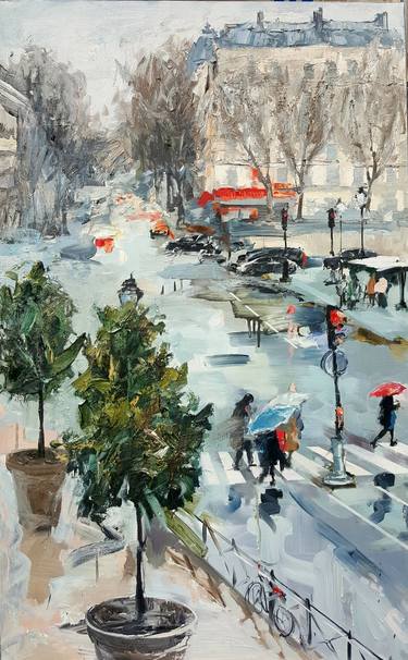 Print of Impressionism Cities Paintings by Olga Novokhatska