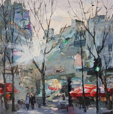 Print of Impressionism Cities Paintings by Olga Novokhatska