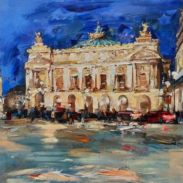 Original Impressionism Cities Paintings by Olga Novokhatska