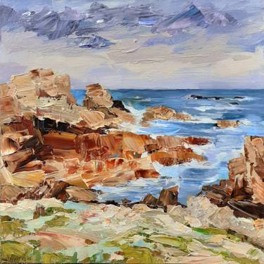 Print of Seascape Paintings by Olga Novokhatska