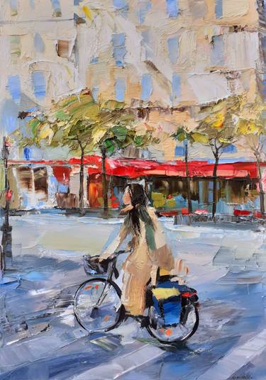 Print of Impressionism Cities Paintings by Olga Novokhatska