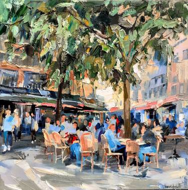 Print of Impressionism Cities Paintings by Olga Novokhatska