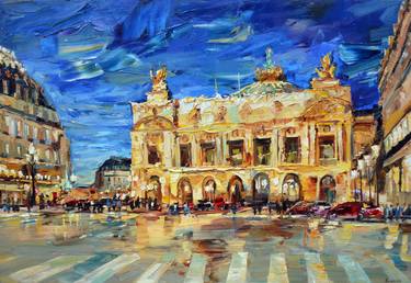 Print of Impressionism Places Paintings by Olga Novokhatska