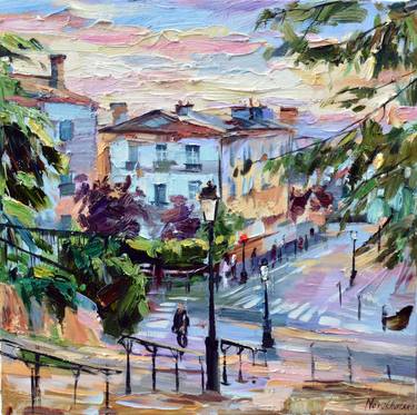 Print of Impressionism Cities Paintings by Olga Novokhatska