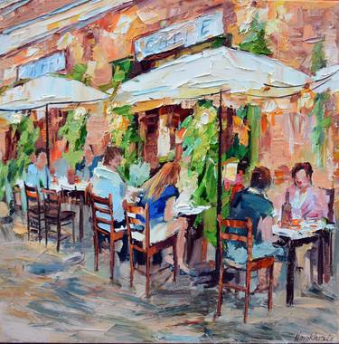 Saatchi Art Artist Olga Novokhatska; Painting, “Cafe at Italy II” #art