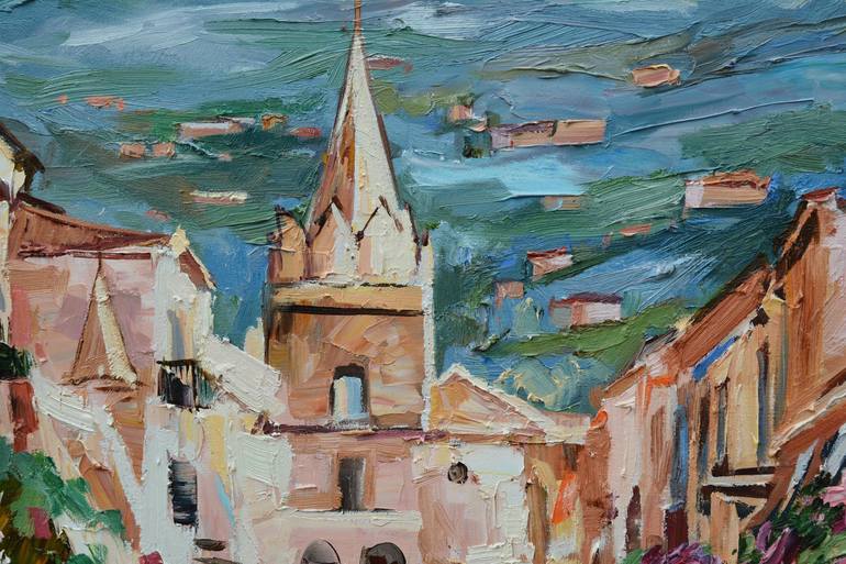 Original Impressionism Cities Painting by Olga Novokhatska
