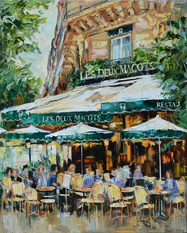 Saatchi Art Artist Olga Novokhatska; Painting, “Les Deux Magots” #art