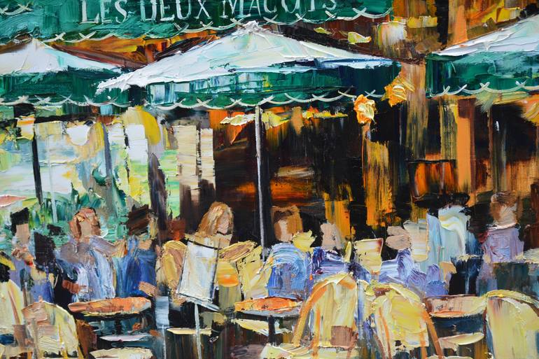 Original Expressionism Cities Painting by Olga Novokhatska