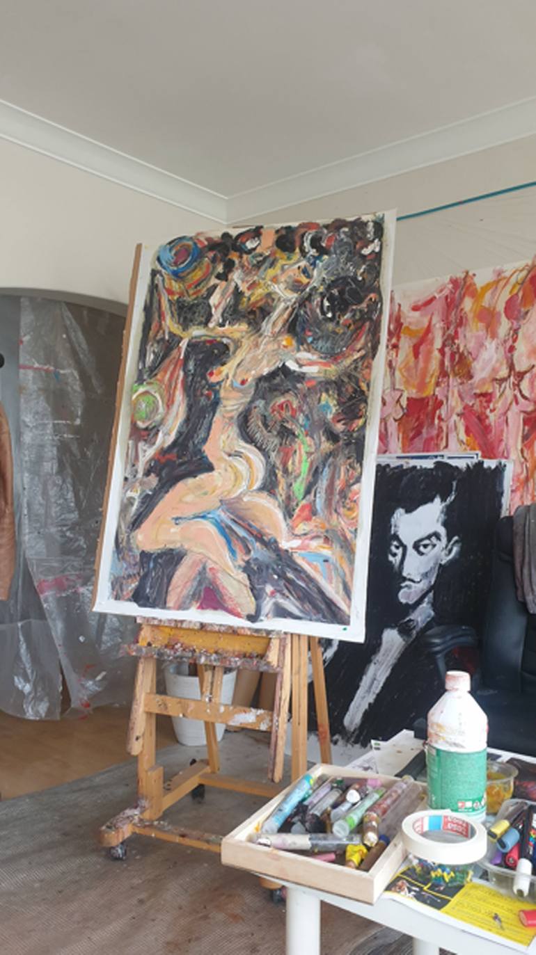 Original Expressionism Music Painting by Jerome Selosse
