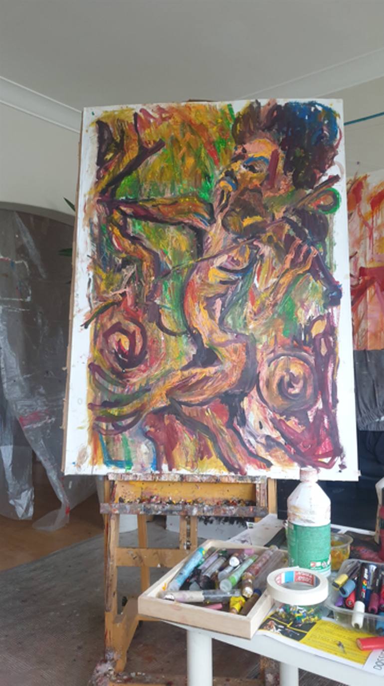 Original Abstract Music Painting by Jerome Selosse