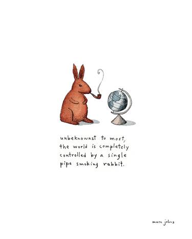 pipe-smoking rabbit thumb