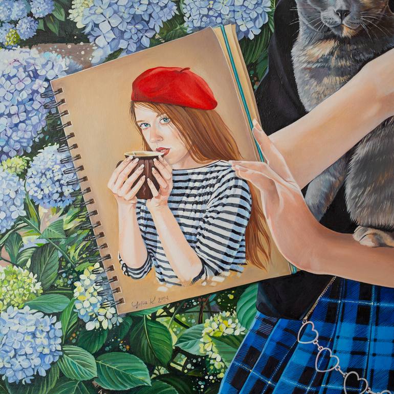 Original Realism Floral Painting by Yulia Katkova