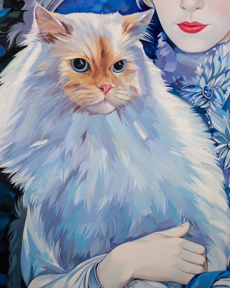Original Realism Animal Painting by Yulia Katkova