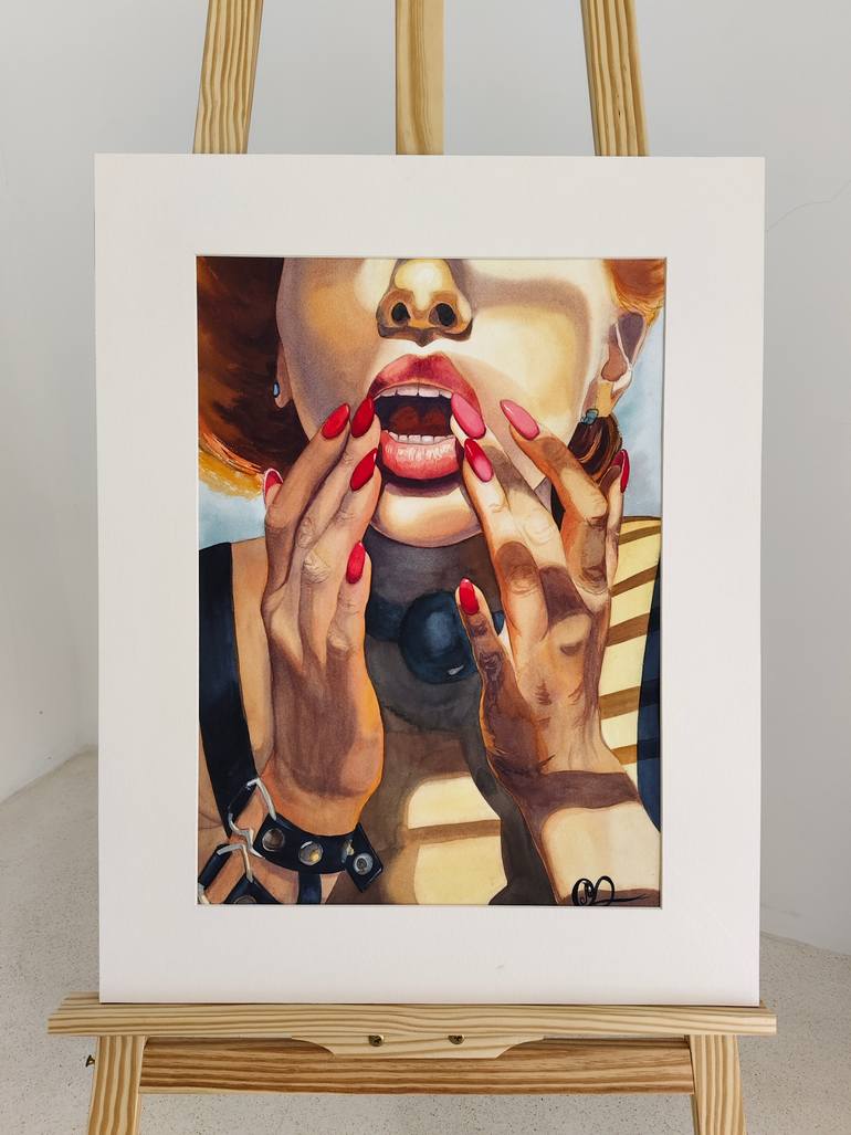 Original Contemporary Erotic Painting by Maria Saraikina