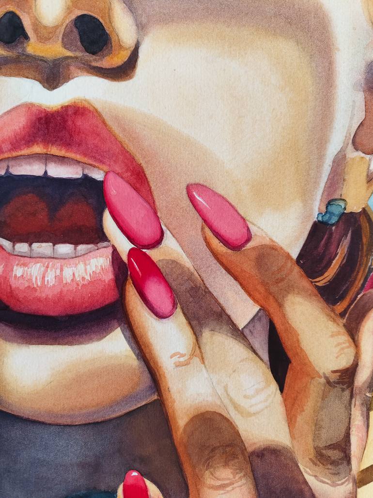 Original Contemporary Erotic Painting by Maria Saraikina