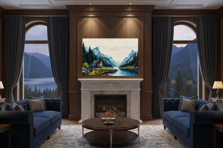 Original Abstract Landscape Painting by Indi Trends