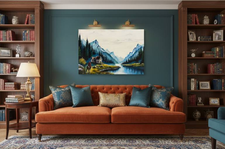 Original Abstract Landscape Painting by Indi Trends