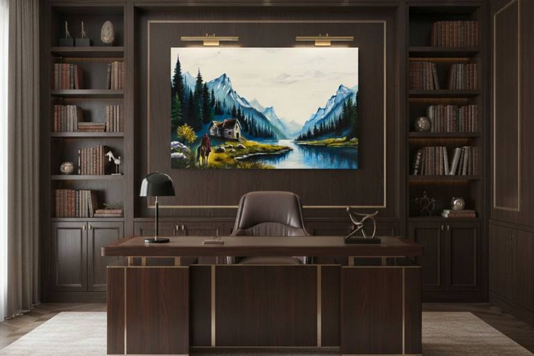 Original Abstract Landscape Painting by Indi Trends