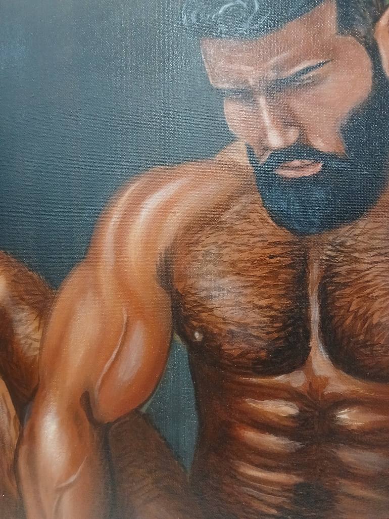 Original Contemporary Nude Painting by Kemar Reid