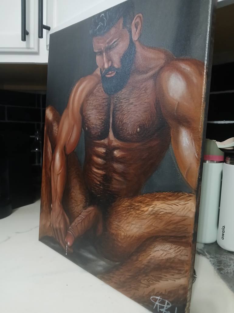Original Contemporary Nude Painting by Kemar Reid
