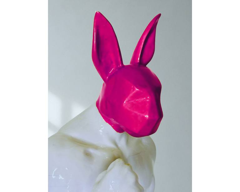 Original Pop Art Men Sculpture by Pornobunny By Totocop