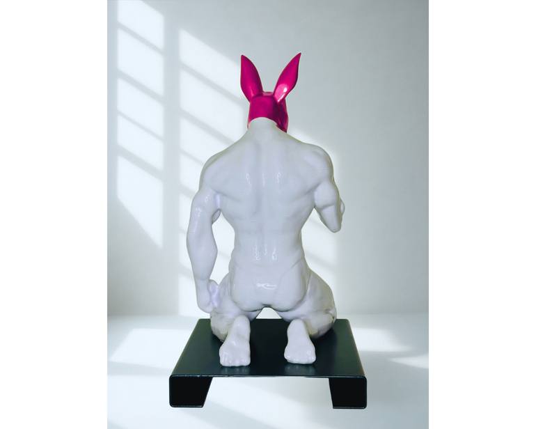 Original Pop Art Men Sculpture by Pornobunny By Totocop