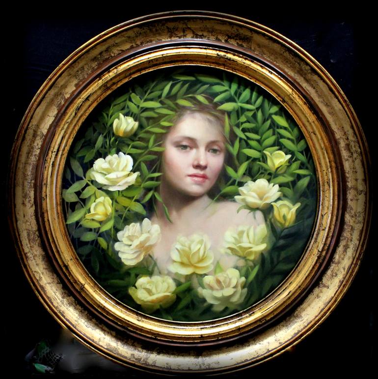 Original Figurative Women Painting by Loretta Fasan
