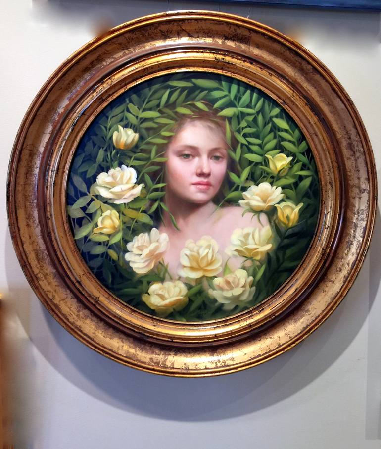 Original Figurative Women Painting by Loretta Fasan