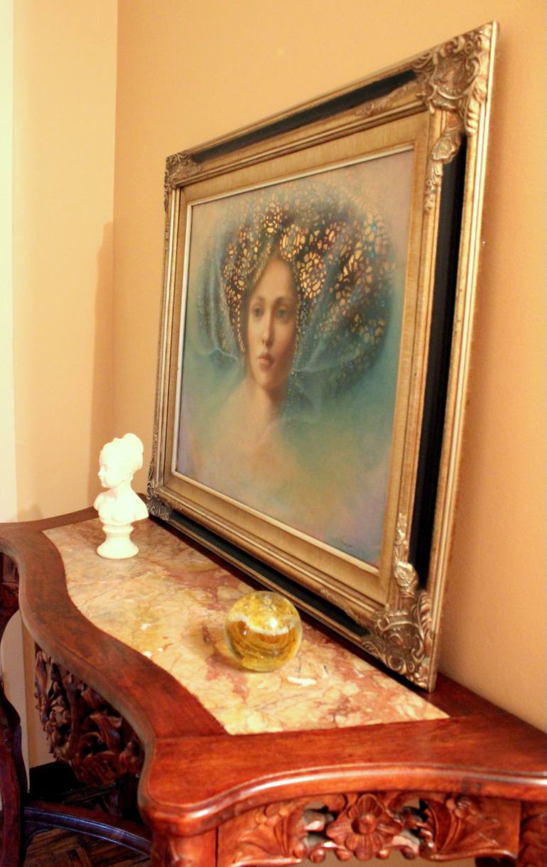 Original Figurative Women Painting by Loretta Fasan