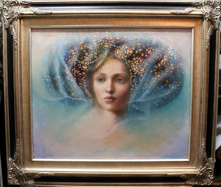 Original Figurative Women Painting by Loretta Fasan