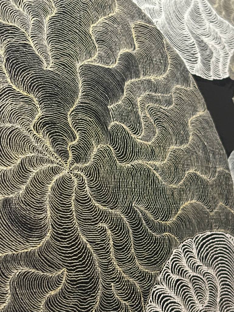 Original Geometric Abstract Drawing by Seike Kasumi