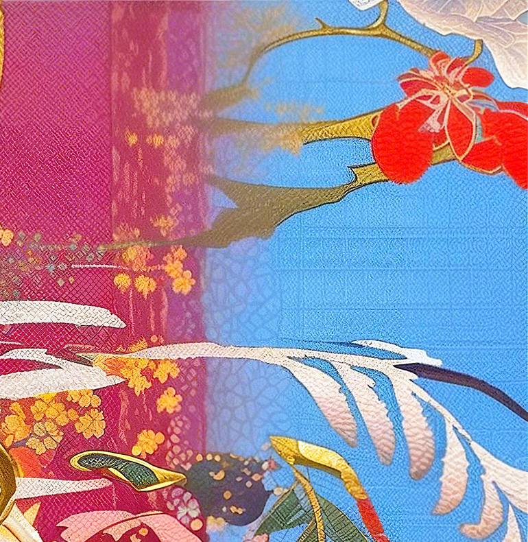 Original Abstract Expressionism Botanic Digital by Masanobu Tsuda