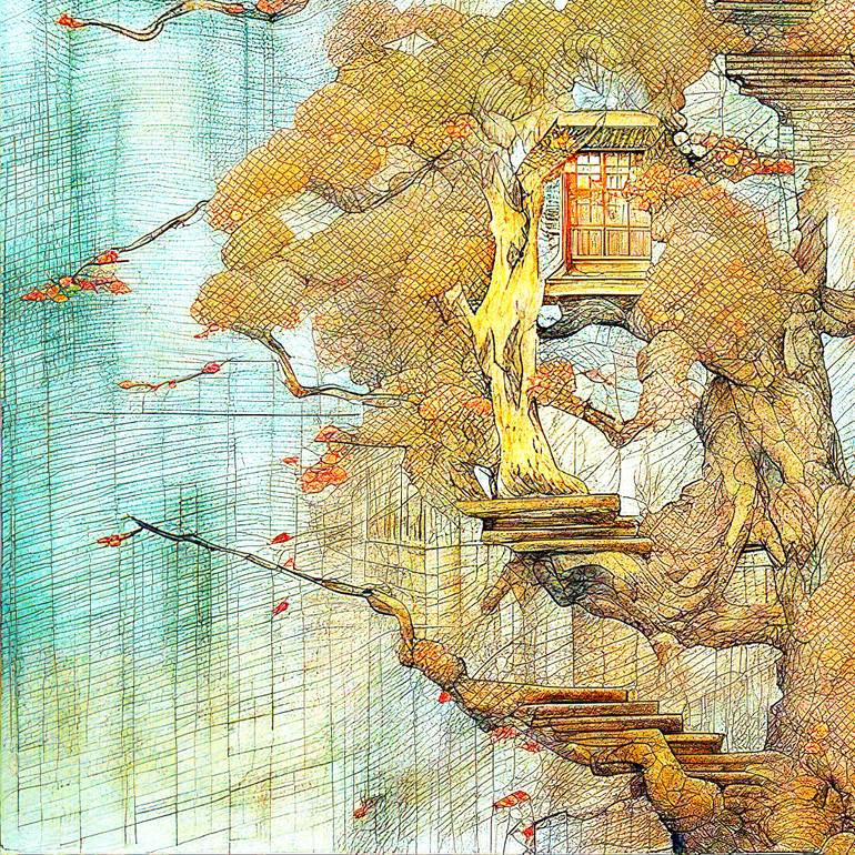 Original Algorithmic Fantasy Digital by Masanobu Tsuda