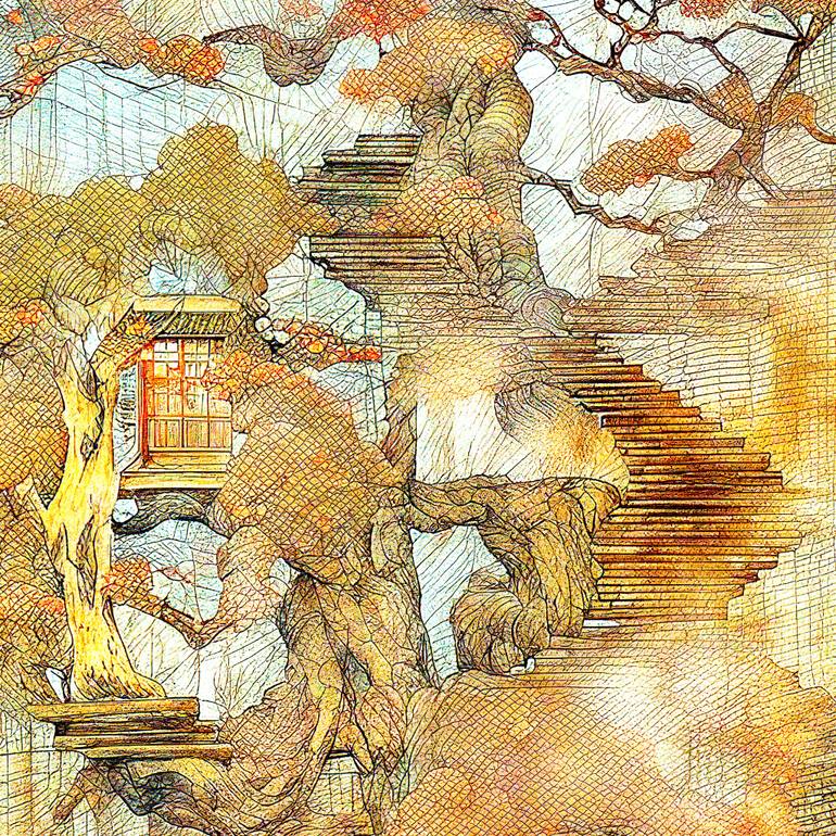 Original Algorithmic Fantasy Digital by Masanobu Tsuda