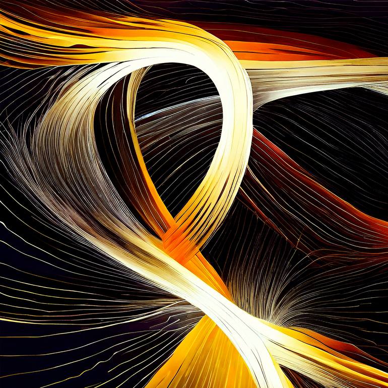 Original Algorithmic Abstract Digital by Masanobu Tsuda