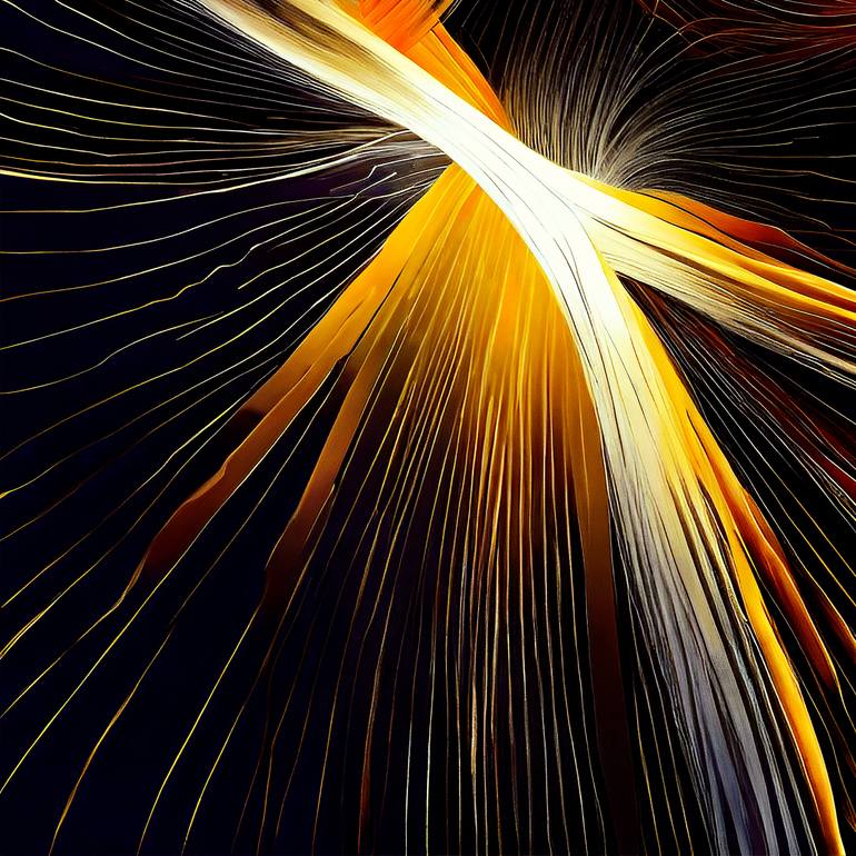 Original Algorithmic Abstract Digital by Masanobu Tsuda