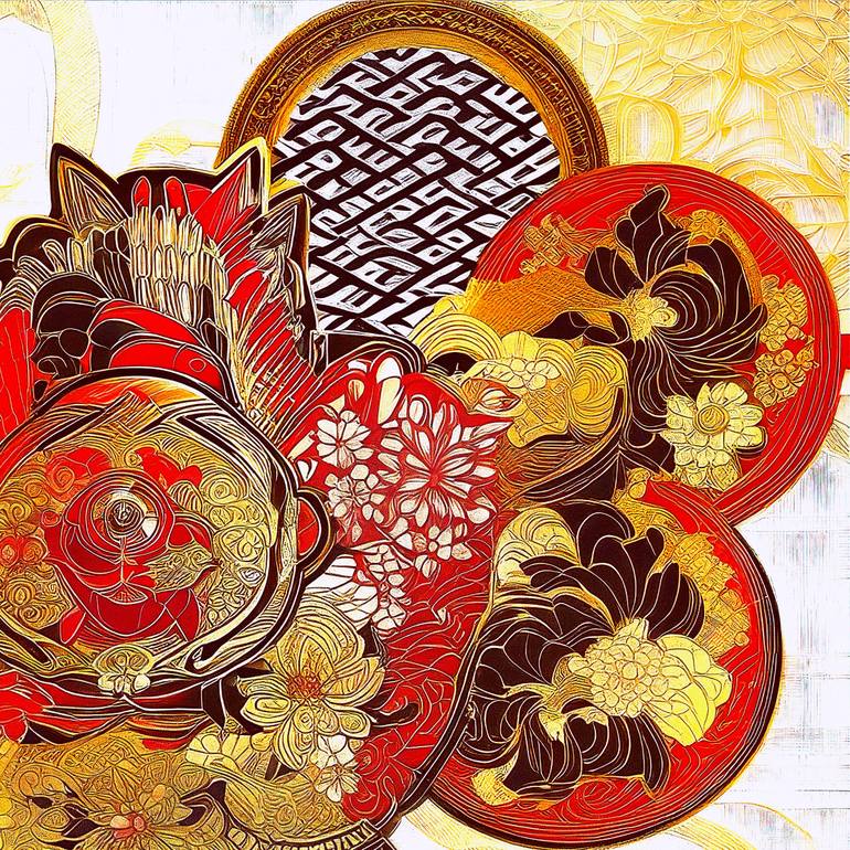 Original Abstract Patterns Digital by Masanobu Tsuda