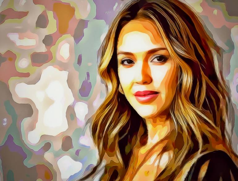 Original Famous Digital by Santiago Rodriguez  Impressionism Art on Other  Jessica
