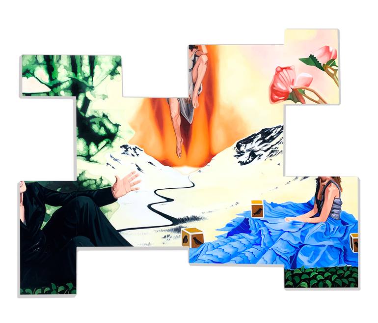 Original Conceptual Pop Culture/Celebrity Painting by John Grande
