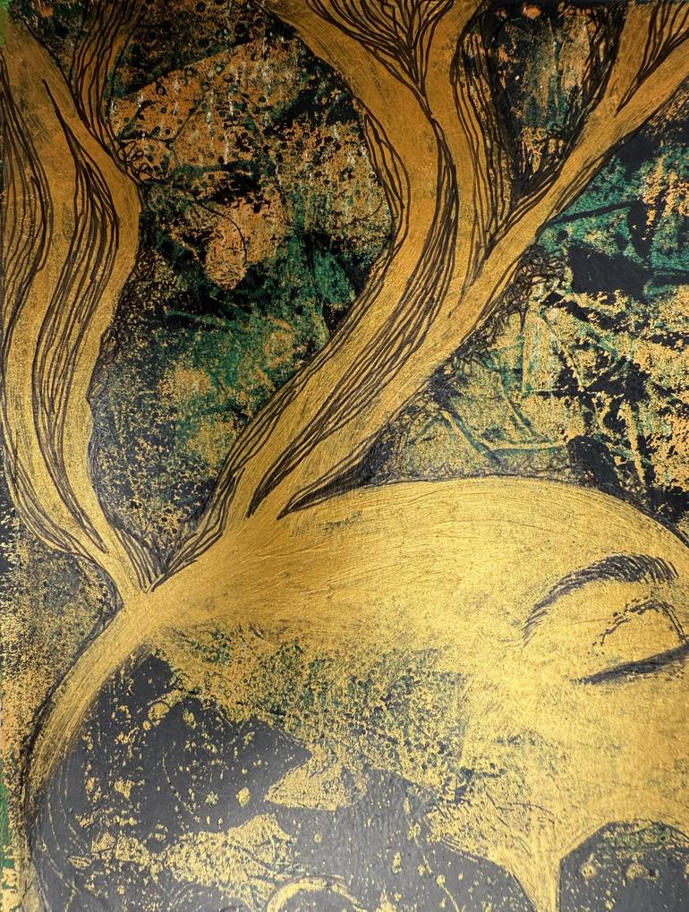 Original Abstract Women Mixed Media by Natalie Yurpal
