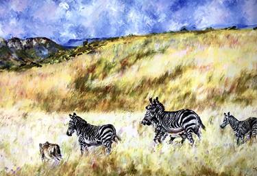 Original Impressionism Animal Paintings by jan raats