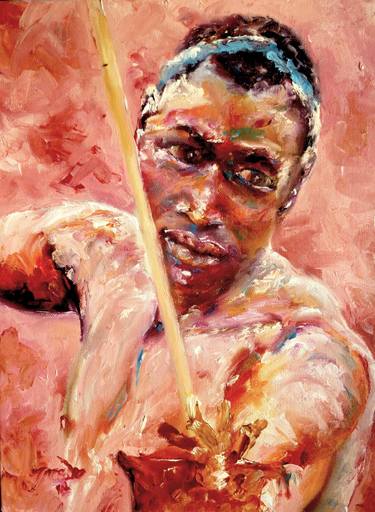 Original Impressionism People Painting by Jan Raats