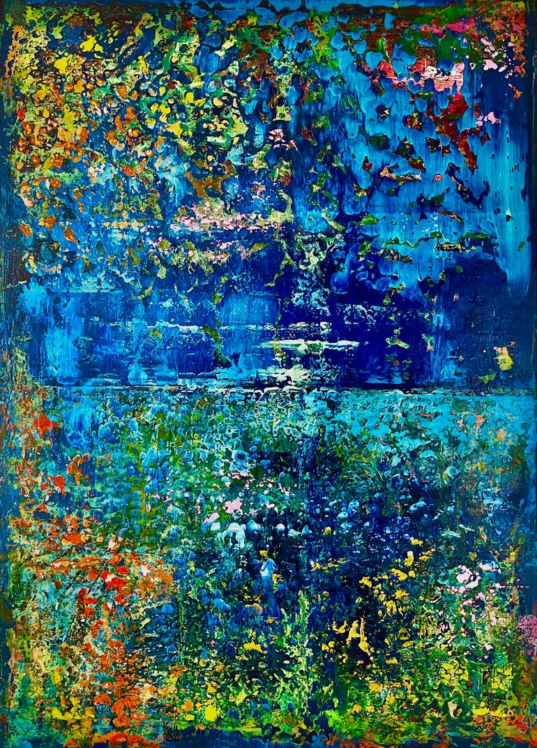 Original Abstract Painting by Svetlana Jakob | Abstract Art on Canvas | Silent Symphony of the Night