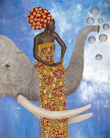 African Diva With Elephant thumb
