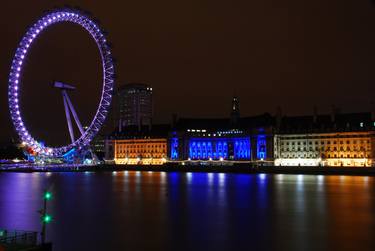 London Embankment at night thumb