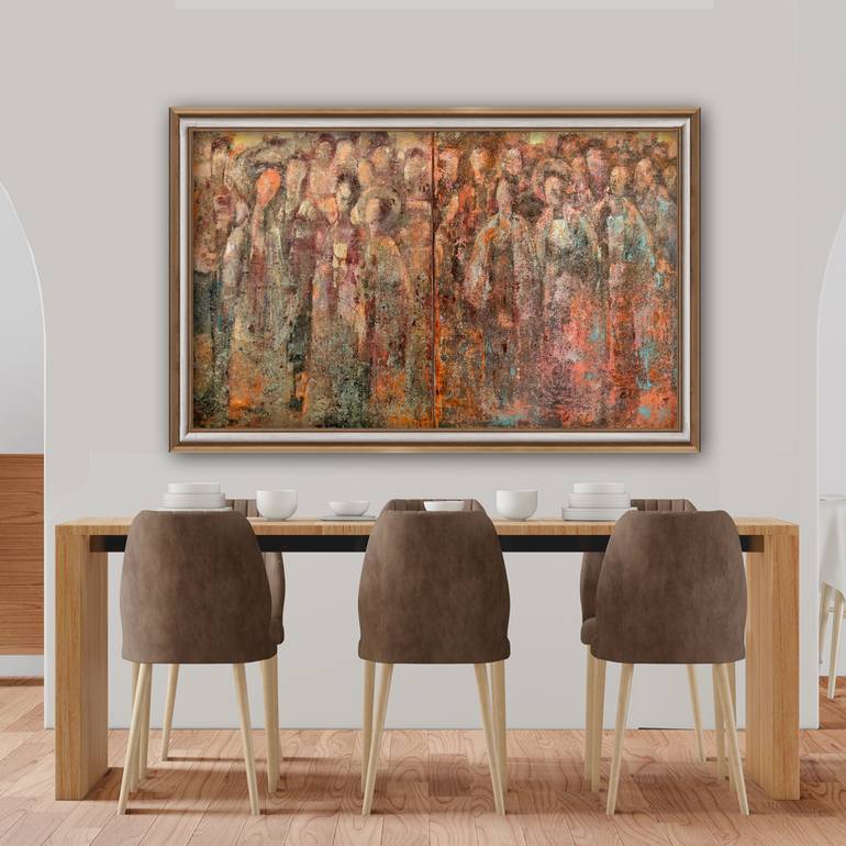 Original Abstract Politics Painting by Xiaoyu Cheng