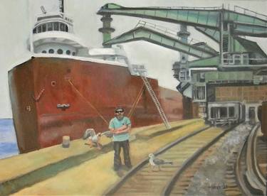 Original Realism Boat Paintings by Douglas Manry